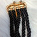 New Zara Gold Black Greek Roman Face Cord Belt