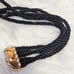 New Zara Gold Black Greek Roman Face Cord Belt