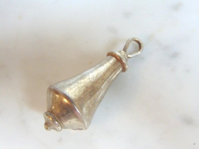 Womens Vintage Estate Sterling Silver Modernist Pendant 18.2g E5919