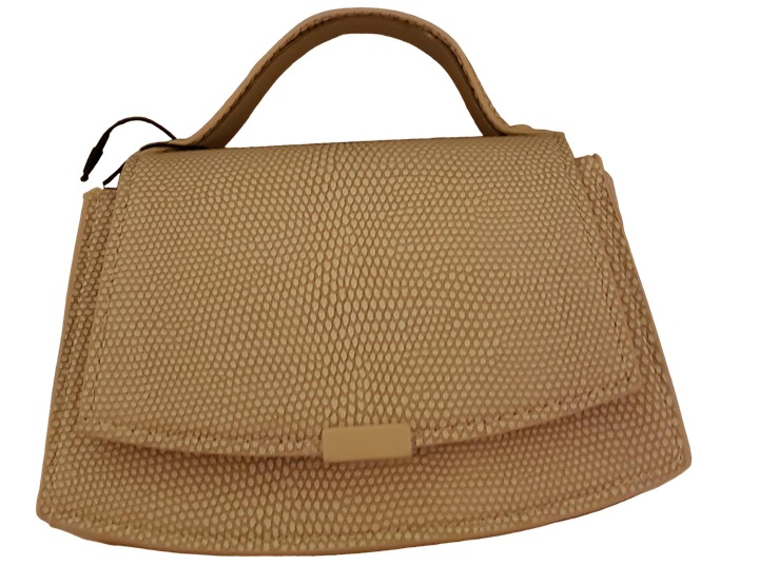 ZARA Women's CROSSBODY BAG WITH RAISED DESIGN Beige