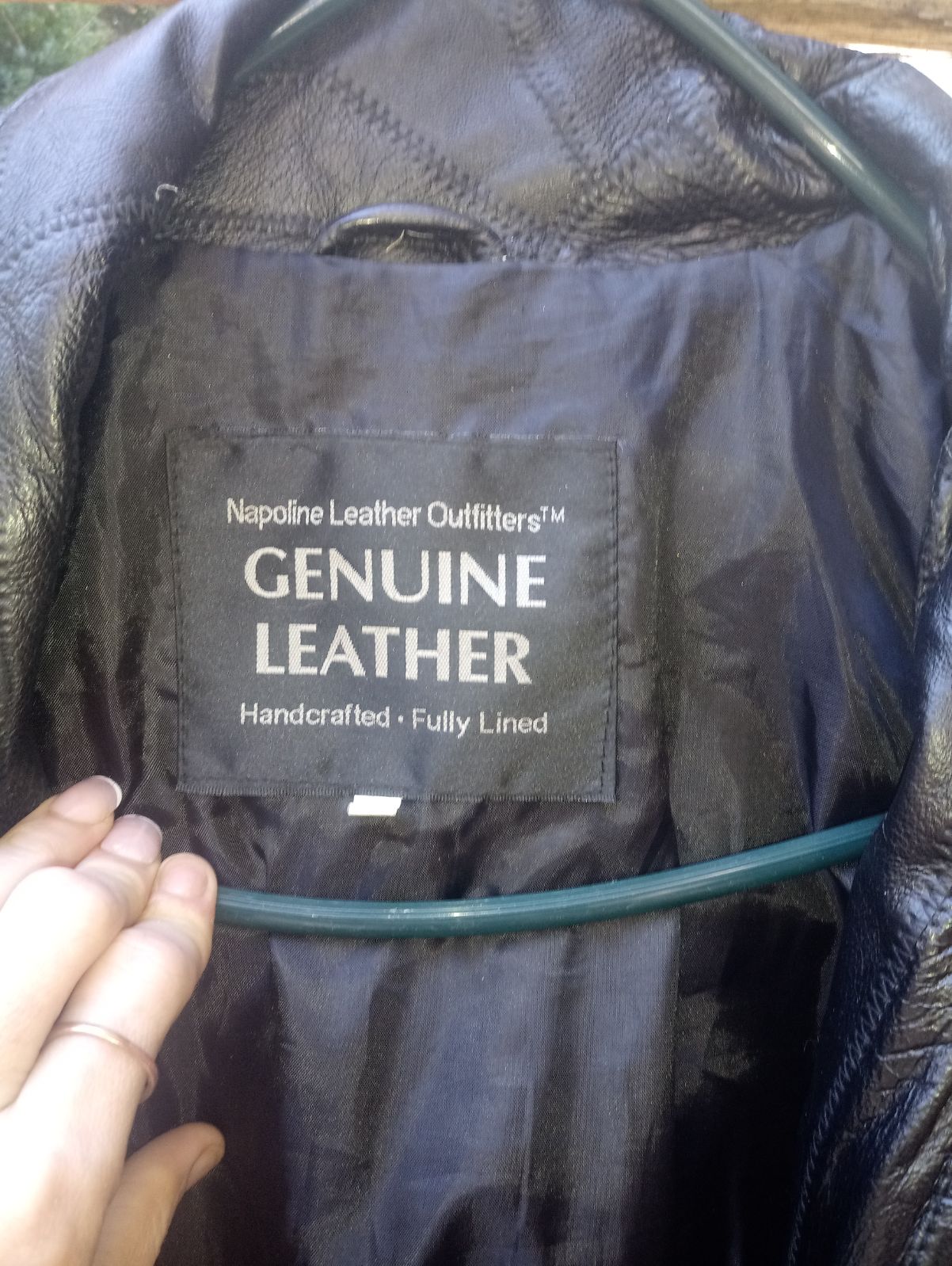 Mens Large Napoleon Genuine Leather Bomb