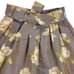 Stella Tweed High-Low Womens Size Medium Brown Floral Print Taffeta Ball Skirt