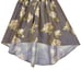 Stella Tweed High-Low Womens Size Medium Brown Floral Print Taffeta Ball Skirt