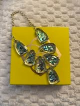 Kendra Scott Necklace Gold Abalone Harlow