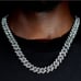 24 Mens 5ct Diamond 18K White Gold Chain Necklace Guys Jewelry 5 ct 18 Karat