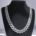 24 Mens 5ct Diamond 18K White Gold Chain Necklace Guys Jewelry 5 ct 18 Karat