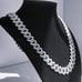 24 Mens 5ct Diamond 18K White Gold Chain Necklace Guys Jewelry 5 ct 18 Karat