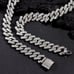 24 Mens 5ct Diamond 18K White Gold Chain Necklace Guys Jewelry 5 ct 18 Karat