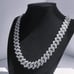 24 Mens 5ct Diamond 18K White Gold Chain Necklace Guys Jewelry 5 ct 18 Karat
