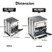 Portable Stainless Steel Camping Wood Alcohol Burning Stove Outdoor Picnic BBQ