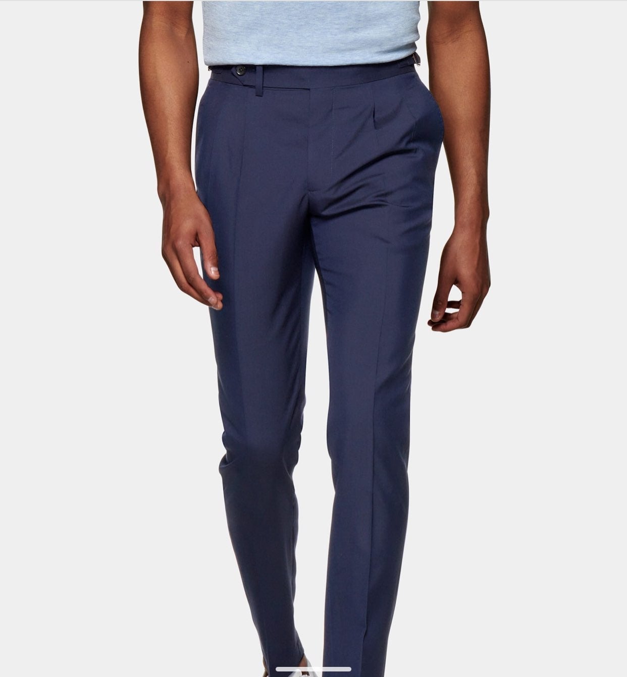 Suitsully Navy Pleated Pants