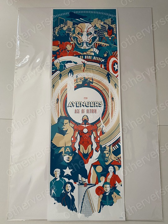 The Avengers Age of Ultron Movie Regular Poster Screen Print 12x36 Mondo Marvel