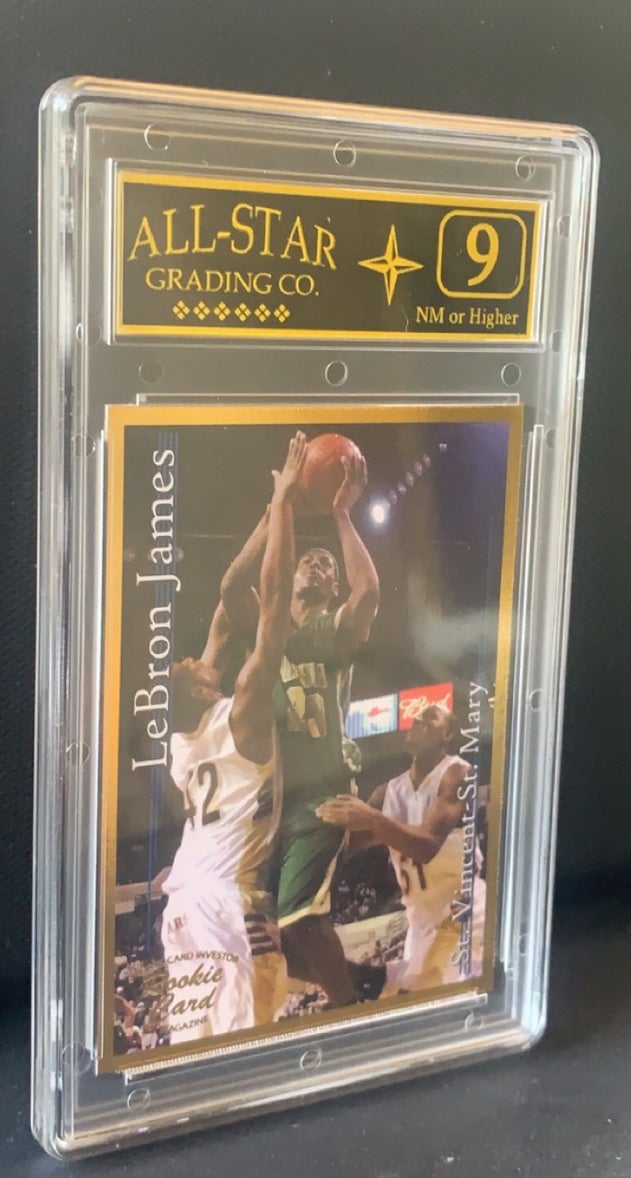 2002 Sports Cards Investor Lebron James RC Rookie Gold Trim ASG 9 NM #5