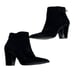 Lucky Brand Adalan 2 Genuine Cow Hair Fur Boots Womens 9.5 Black Pointy Toe