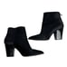 Lucky Brand Adalan 2 Genuine Cow Hair Fur Boots Womens 9.5 Black Pointy Toe