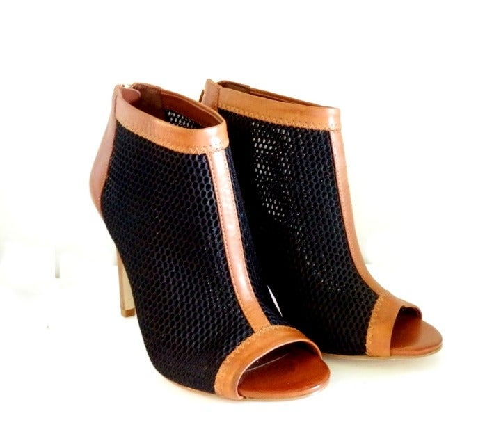Cole Haan Adella Bootie Peep toe Sz 5.5