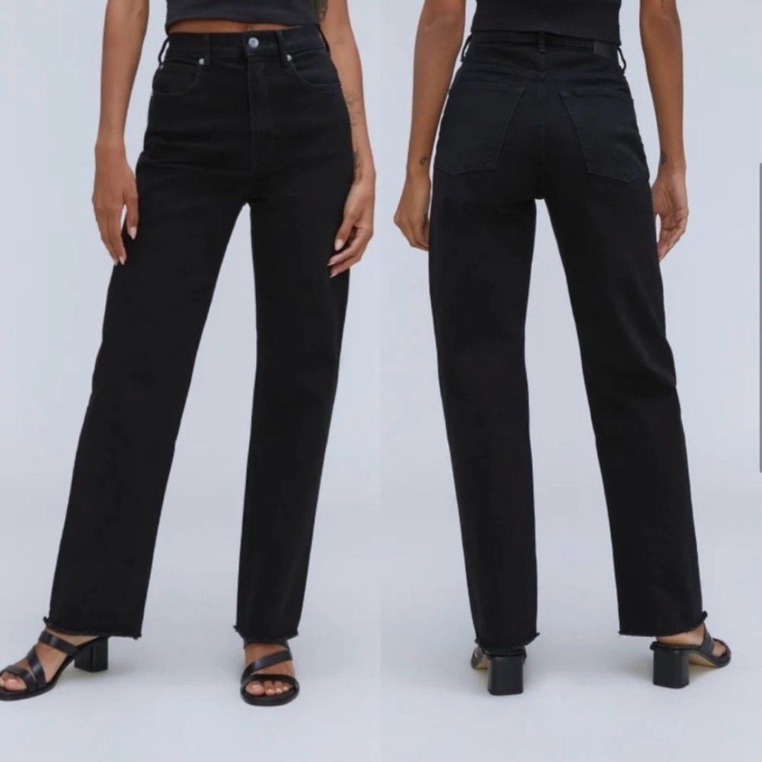 NWOT Everlane High Rise Raw Hem The Way High Jean Organic Cotton SZ 23 Regular