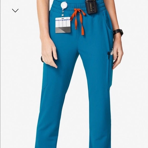 FIGS SCRUB PANTS YOLA HIGH WAISTED ALPS BLUE - XXS