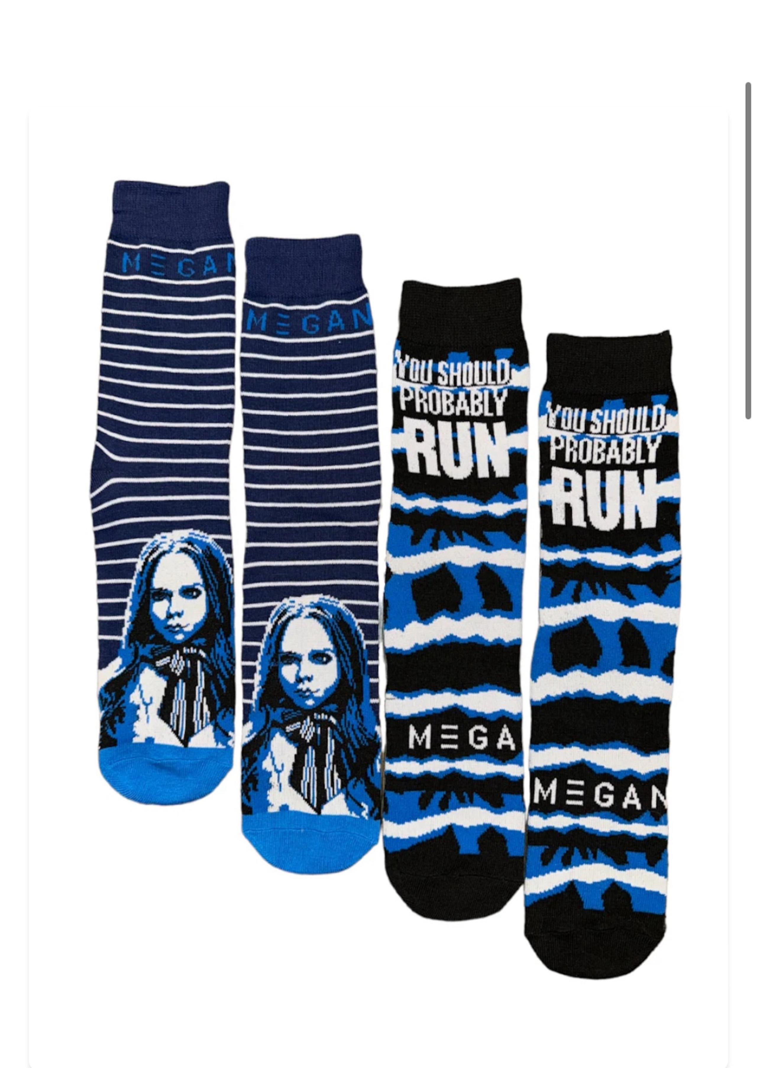 Megan The Horror Movie crew socks 2 pairs NWT