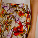Chico's Linen Wrap Sarong Floral Skirt tropical Faix-Wrap Women’s Size L 12/14