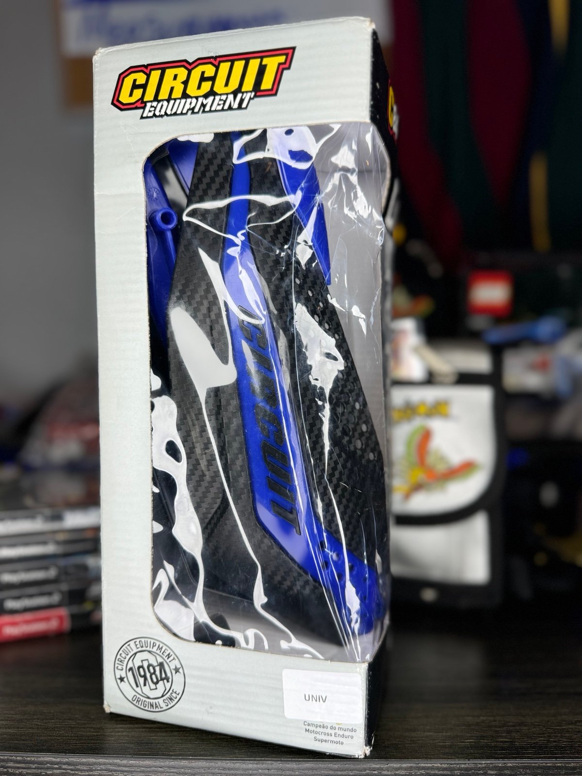 NEW Circuit Equipment Dakar Universal Handguards - Carbon / Blue