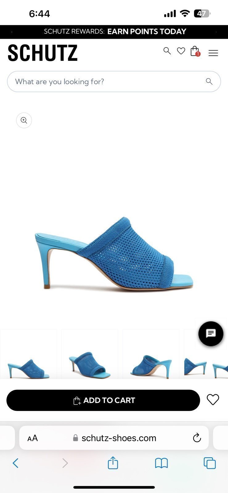 SCHUTZ Sinara Knit Sandal Mules