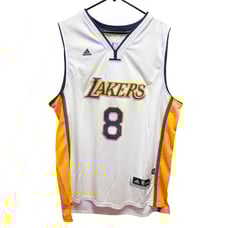 Adidas Vintage Swingman NBA LA Lakers White Kobe Bryant #8 Basketball Jersey 3XL