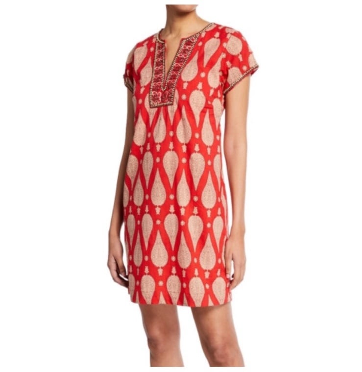 NWT Bella Tu Ikat Embroidered Tunic Dress XXL