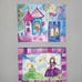 Adorable 2 piece girls canvas wall art paintings set