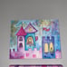 Adorable 2 piece girls canvas wall art paintings set