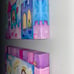 Adorable 2 piece girls canvas wall art paintings set