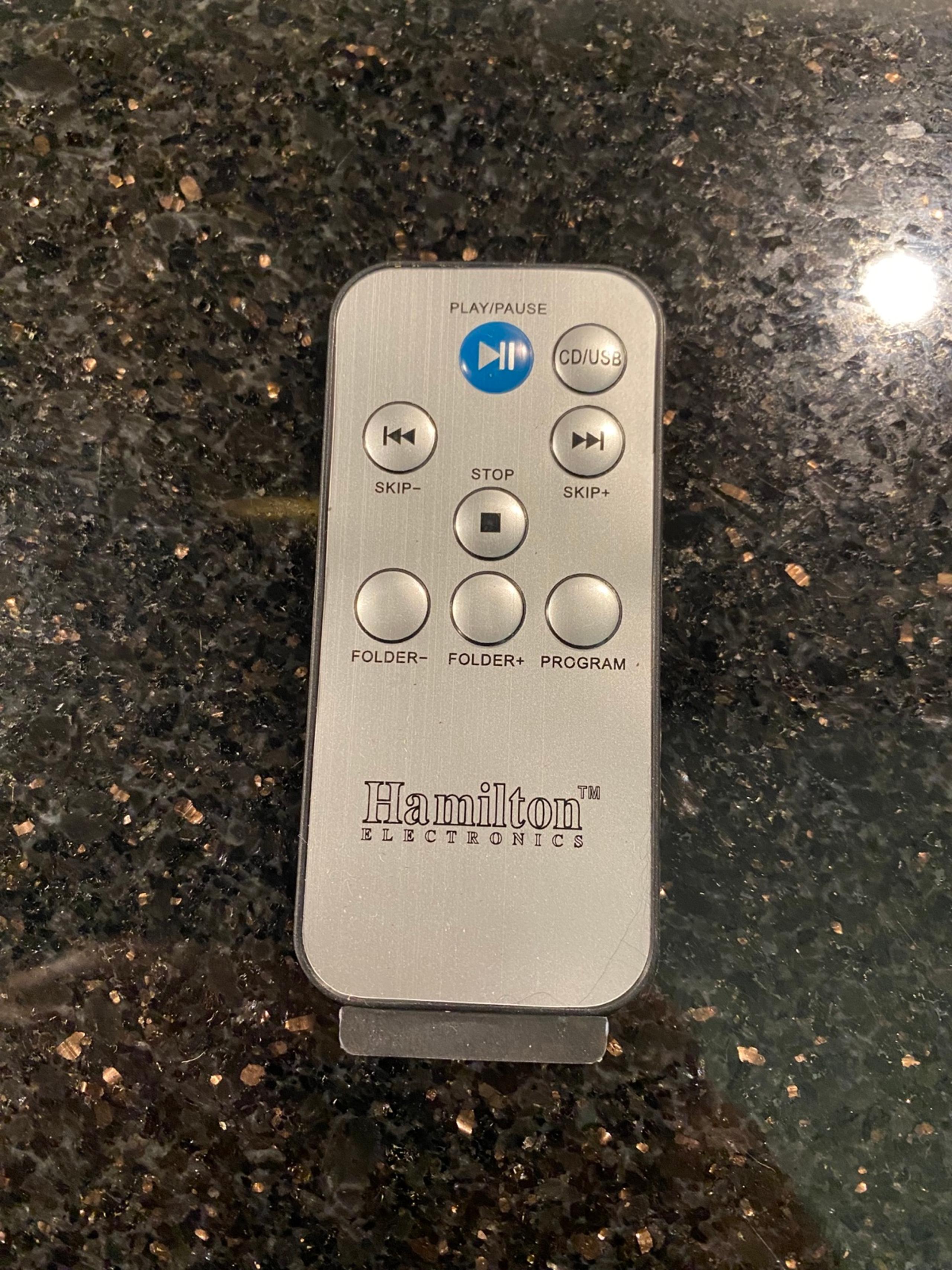 Hamilton Electronics Silver Remote Control