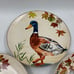 Ceramic 8.5in Fall Duck & Pheasent Salad Plate Set for 4 AA01B09024