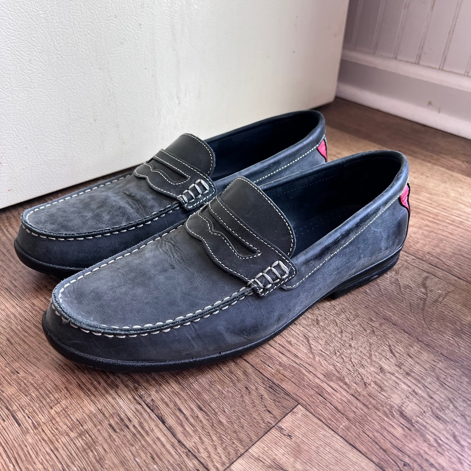 FootJoy Men's Driving Shoes Loafers Dark Gray Nubuck Leather 10.5M 79012 Casual
