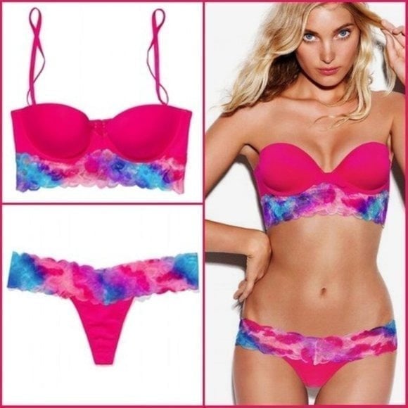 Victoria's Secret PINK Tropical Bra Set