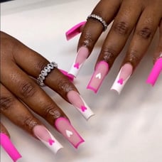pink nails