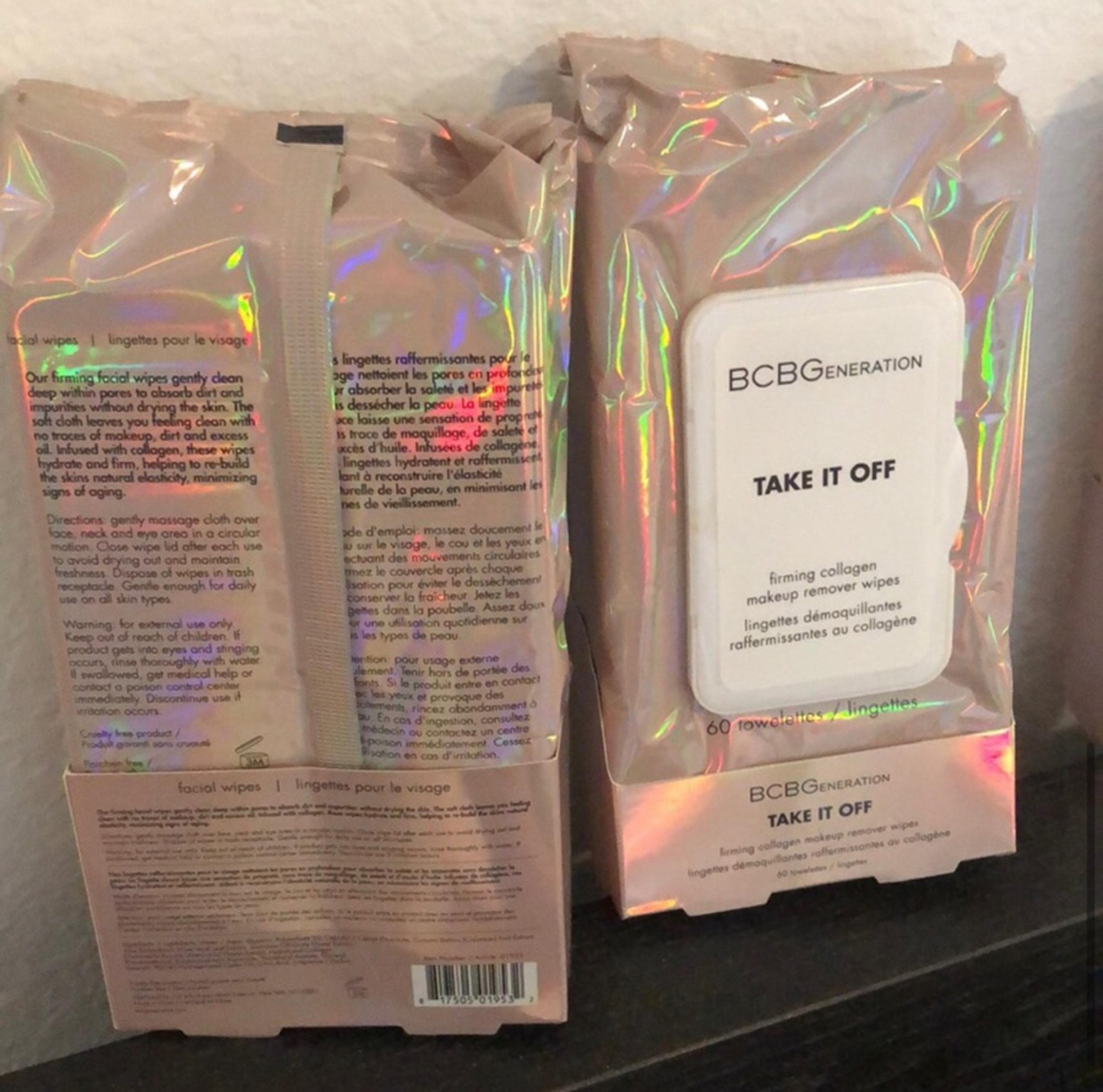 BCBG COLLAGEN MAKEUP REMOVER WIPES