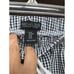 Rachel Zoe M Gingham Print Pajama Set Black White Ruffle Tank Shorts Coquette