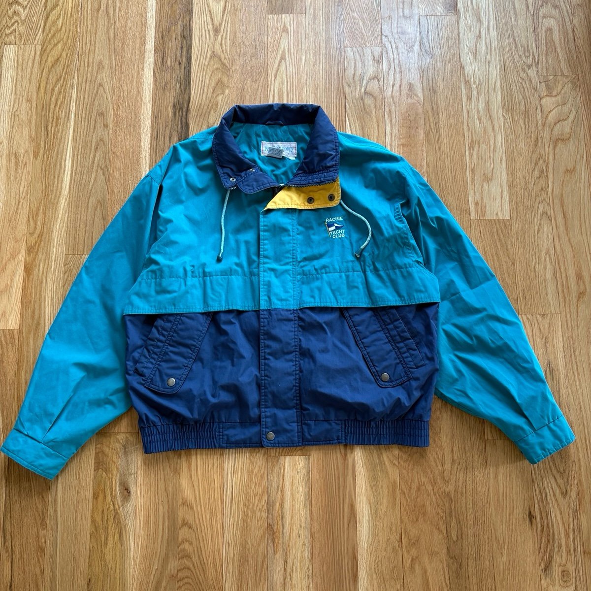 Norman Todd Vintage 80s 90s Yacht Racing Windbreaker Track Jacket Blue Large
