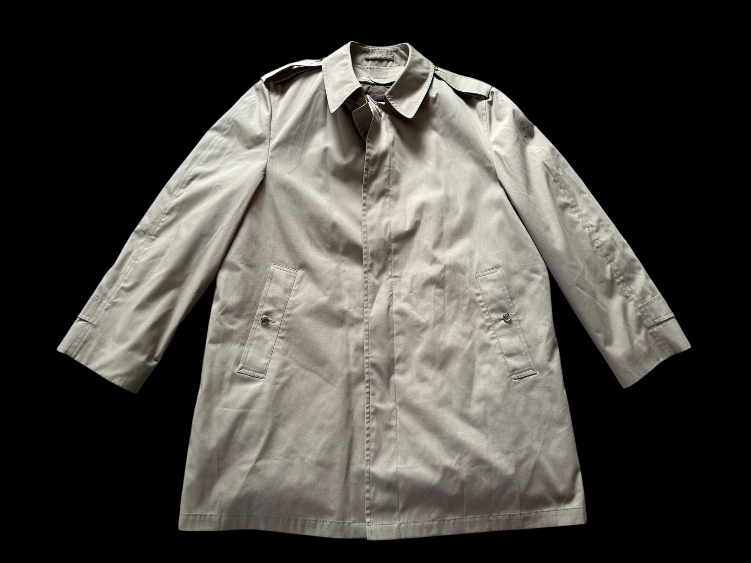 London Fog Thinsulate Men’s Trench Coat removable lining Size 44 Regular