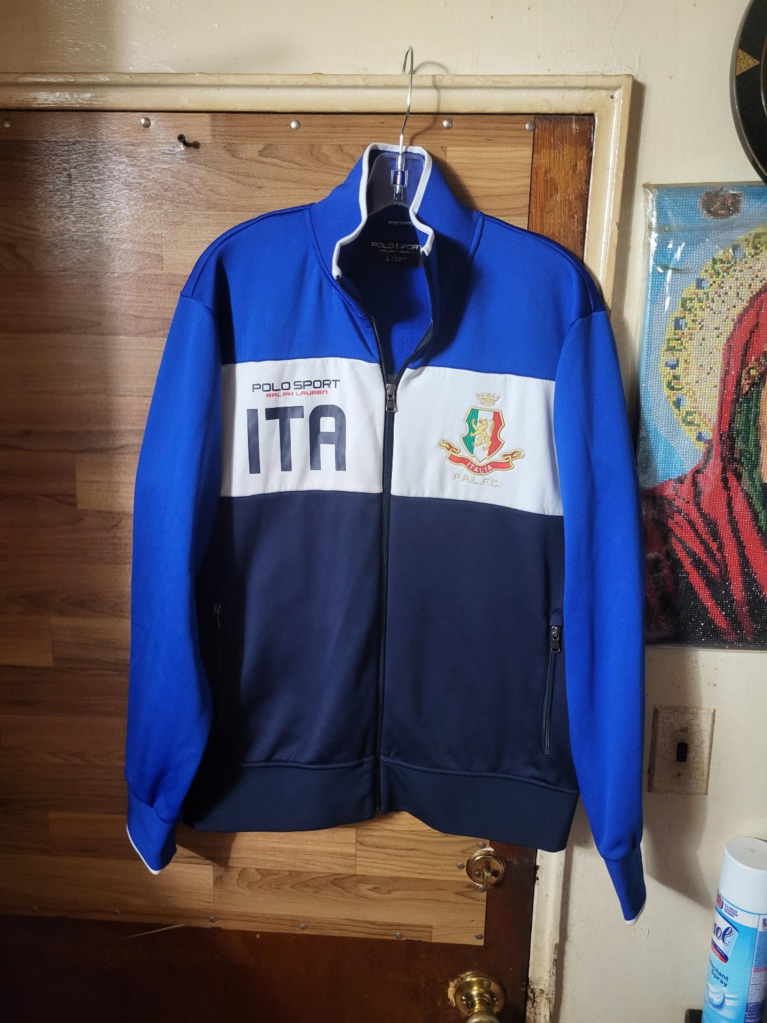 Vintage Polo Sport Italia Italy Track Style Jacket Mens Size Large