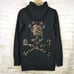 Bad Spirit Massimo Sabbadin Skull Hoodie Womens L Black Crossbones Sequins Italy