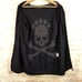Bad Spirit Massimo Sabbadin Skull Hoodie Womens L Black Crossbones Sequins Italy