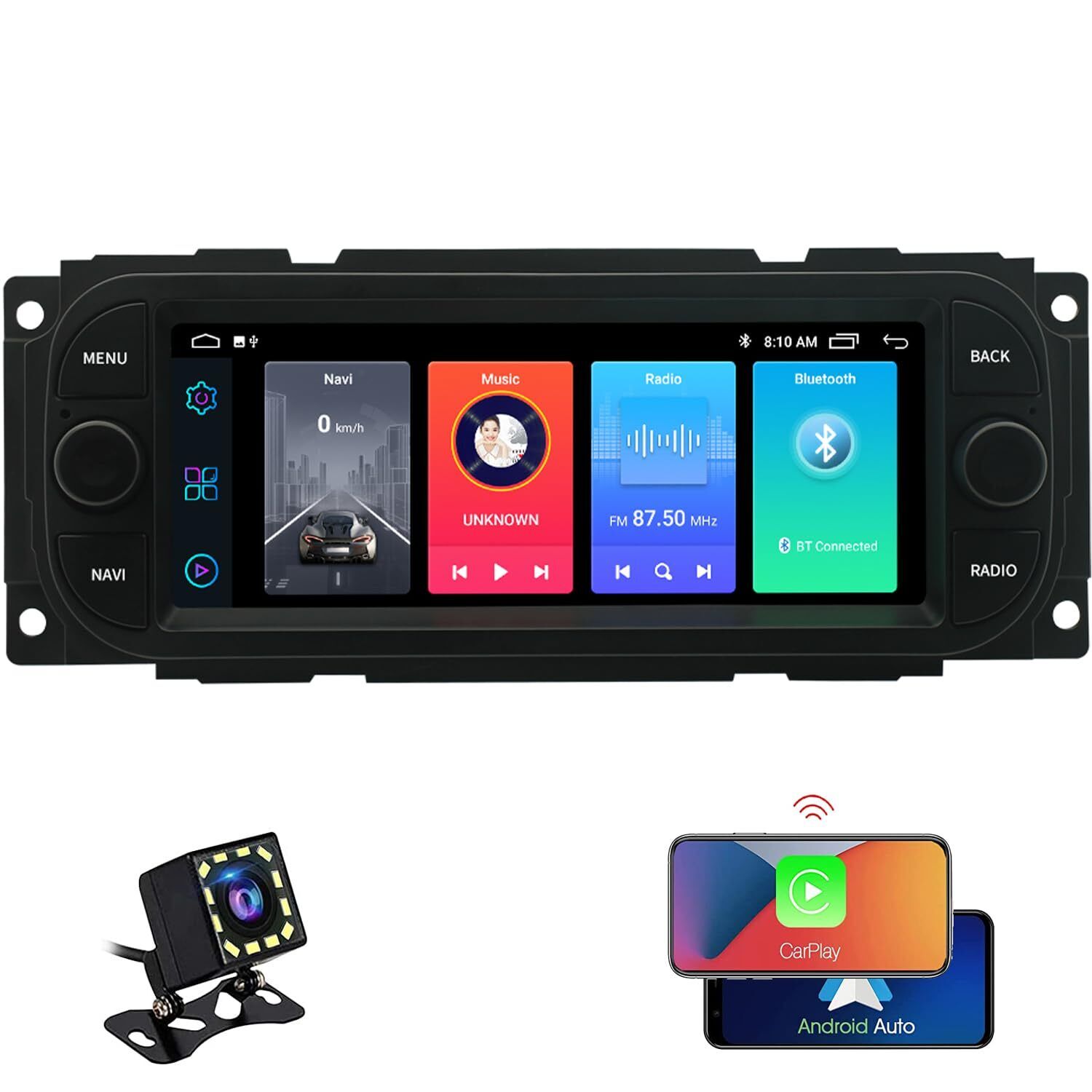 for Chrysler Dodge Jeep 2002 2003 2004 2005 2006 Radio Upgrade,Androi d 13 Stere