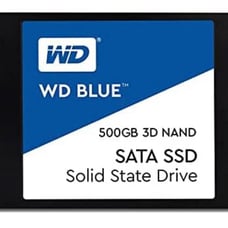 500GB WD Blue 3D NAND Internal PC SSD - SATA III 6 Gb/s, 2.5 /7mm, Up to 560 MB/