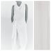 NWT. Zara White Sleeveless Wide-leg Jumpsuit. Size XL.