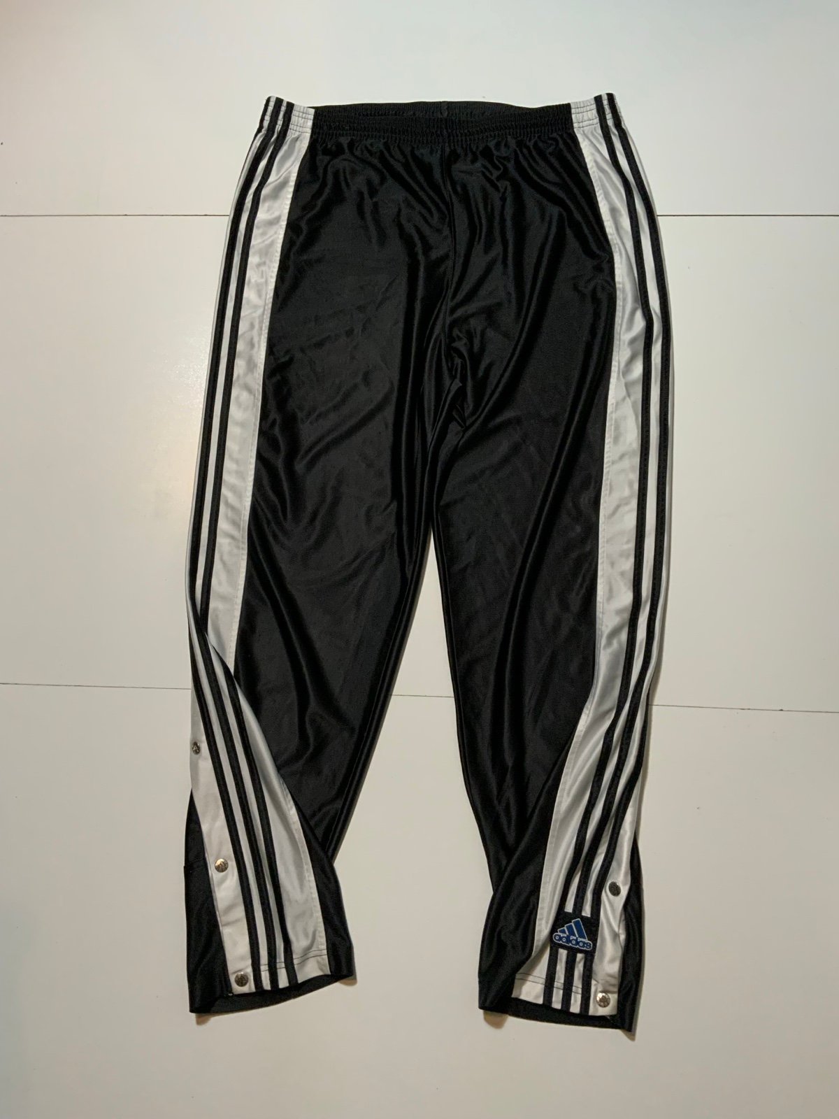 Vintage 90s Y2K 2000s Adidas Basketball Warm Up Tearaway Poppers Track Pants