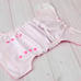 Pink & White One Size Cloth Diaper Cover