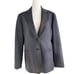LAFAYETTE 148 Virgin Wool / Silk Blend 2 Button Blazer Grey Lined Size 8