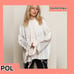 NWT POL French Terry Urban Chic Hoodie Criss Cross Laced Sleeves
